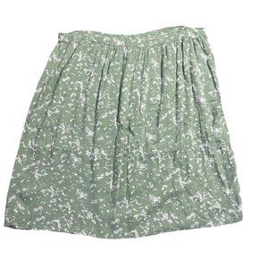 NOA NOA Green & Cream Spotted Print Mini Skirt size Medium